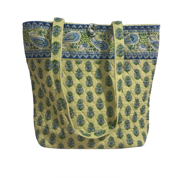 Vera Bradley Medium Tote in Citrus, Button Toggle Closure, Retired 2006 Vintage - Picture 2 of 12